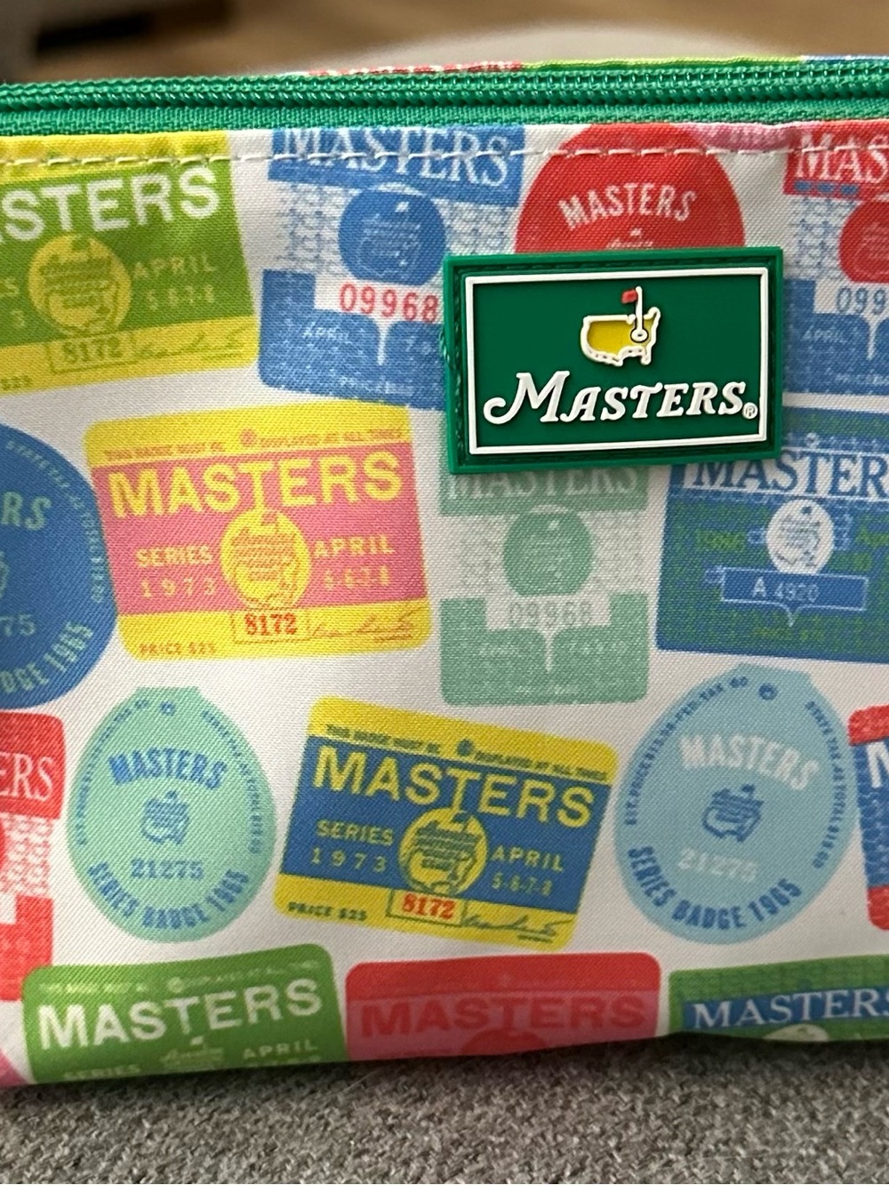 NWT - 2026 Masters Multicolor Logo Patch Toiletry Pouch - Picture 3 of 3